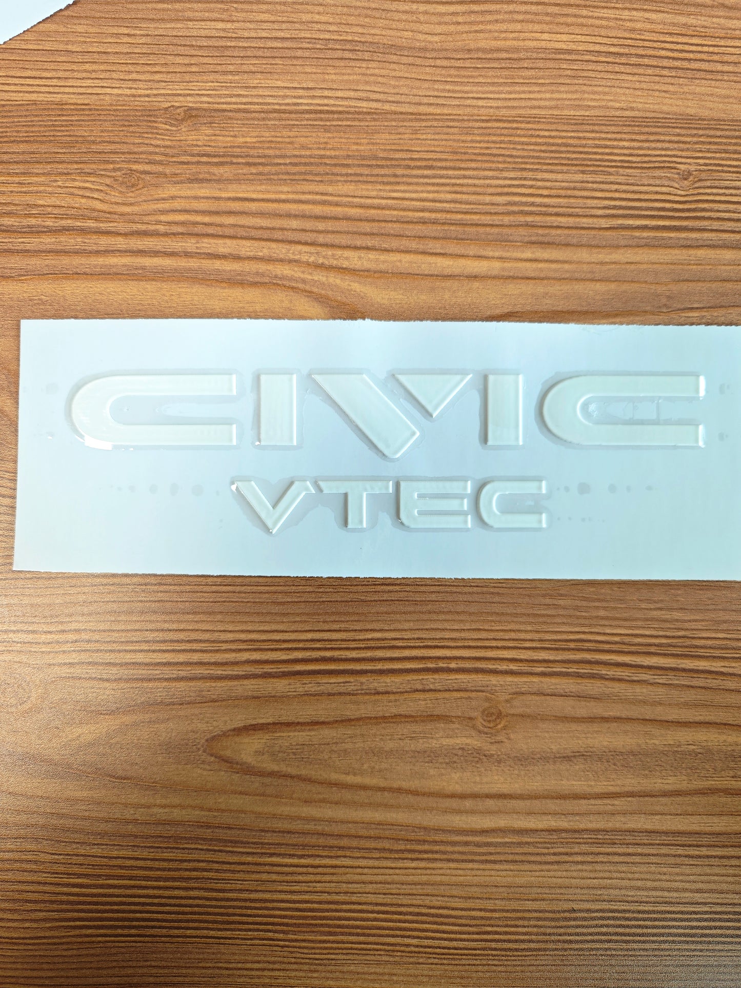 Honda Civic EF Compatible Rear Emblem Reproduction | Raised UV Printed Badge Sticker