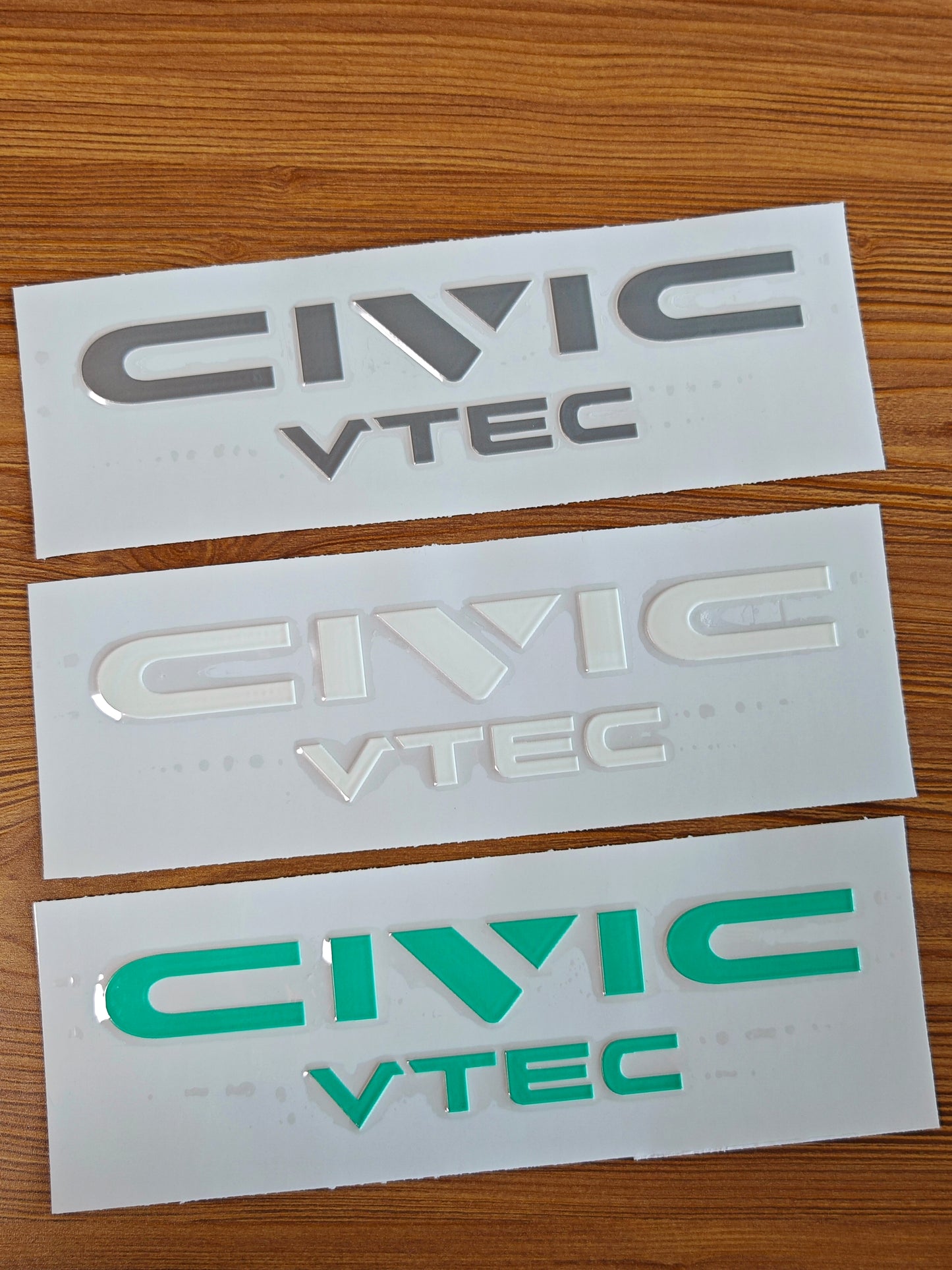 Honda Civic EF Compatible Rear Emblem Reproduction | Raised UV Printed Badge Sticker