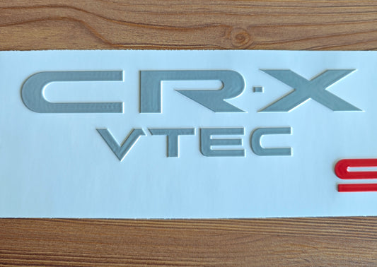Honda CRX EF Compatible Rear Emblem Reproduction | Raised UV Printed Badge Sticker (Copy)