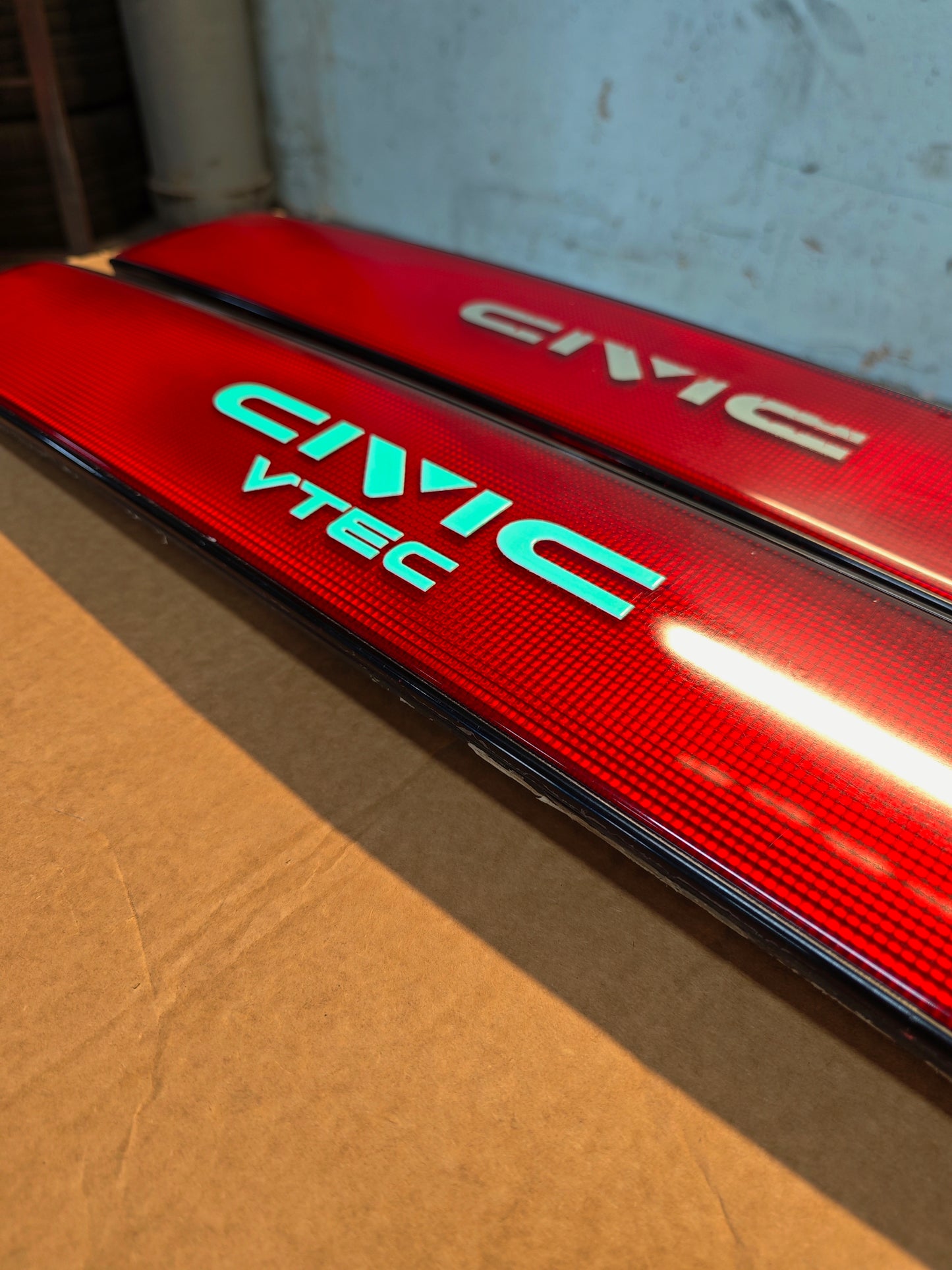 Honda Civic EF Compatible Rear Emblem Reproduction | Raised UV Printed Badge Sticker