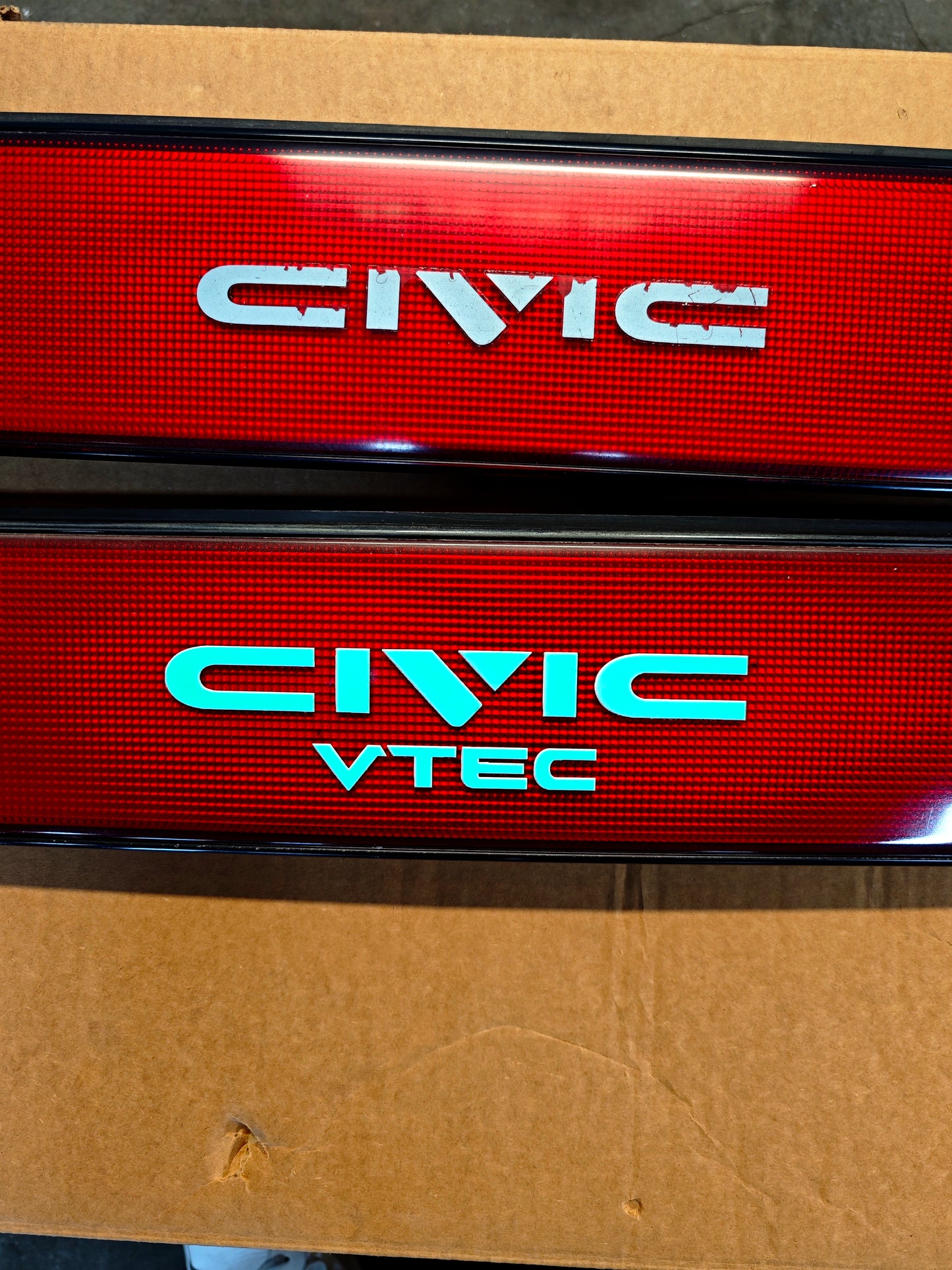 Honda Civic EF Compatible Rear Emblem Reproduction | Raised UV Printed Badge Sticker